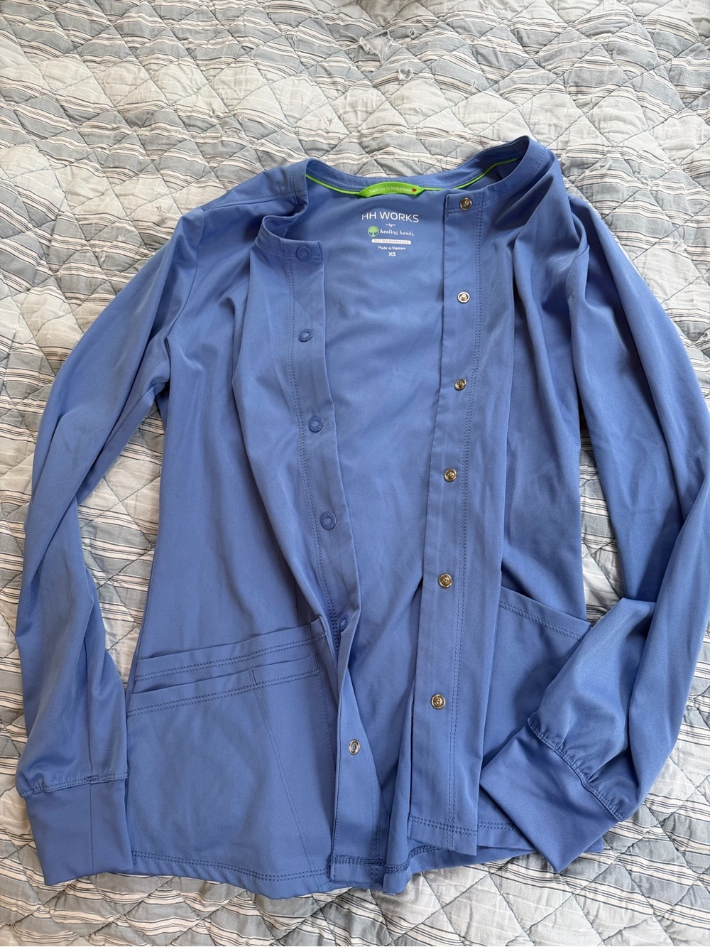 Healing Hands Ceil Blue Scrub Jacket